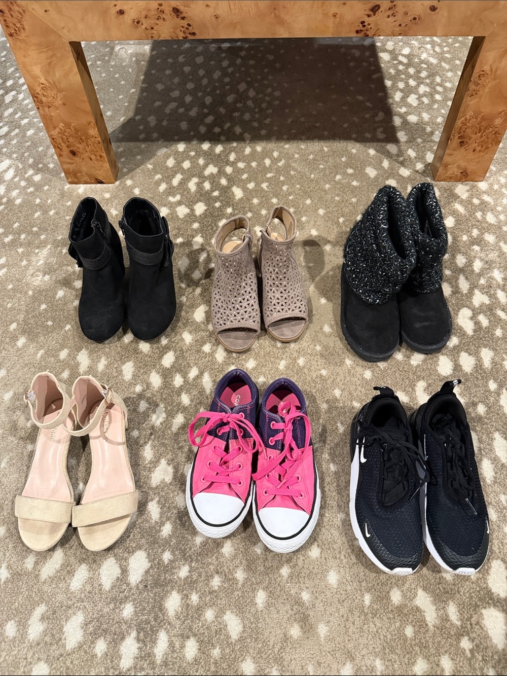 Bundle (6) Pair of Variety Girls Shoes. Size 1